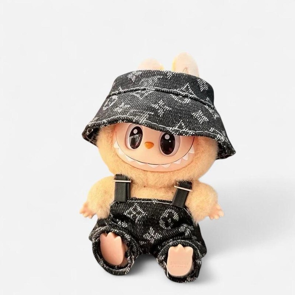 Labubu Clothing Set - LV Black Outfit